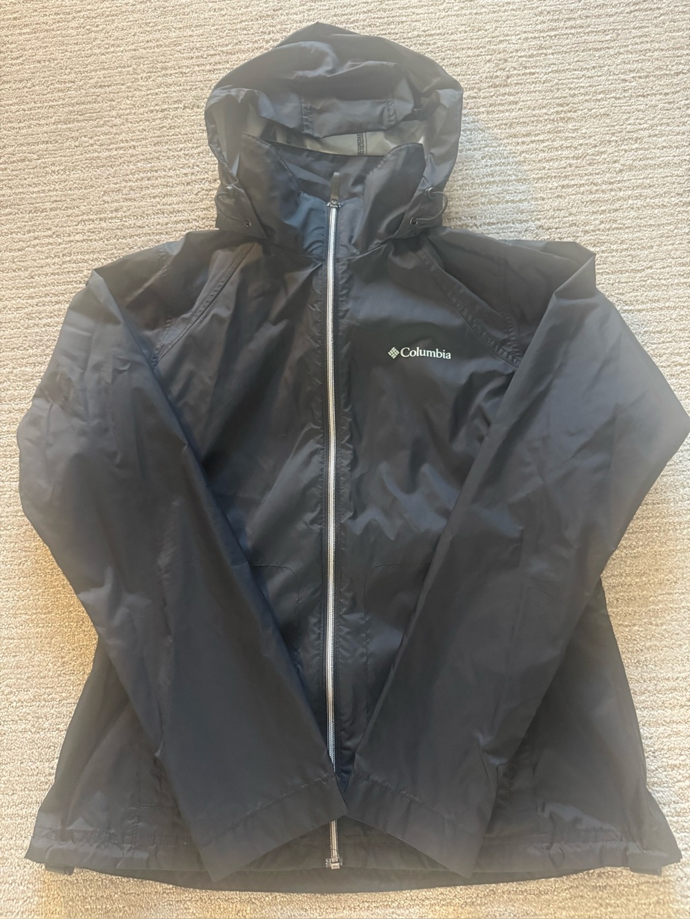 Columbia Black Women's Utility Hooded Rain Jacket